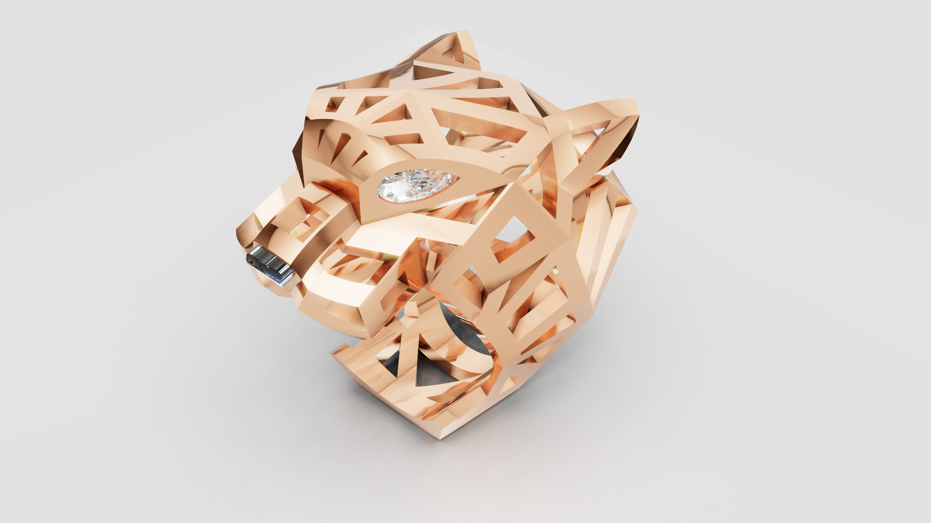 Pantera Ring 3D print model_5