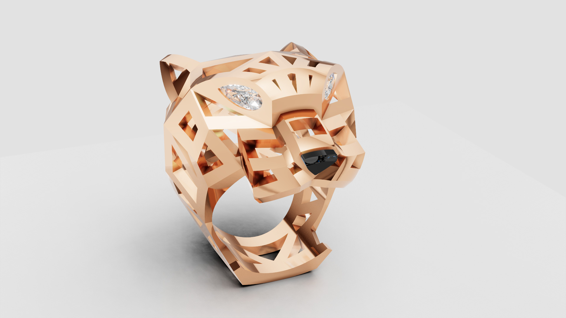 Pantera Ring 3D print model_6