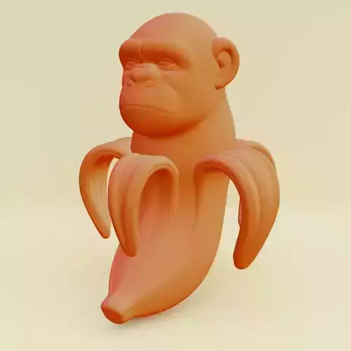 Chimpanzini Bananini Italian brainrot Printable 3D print model