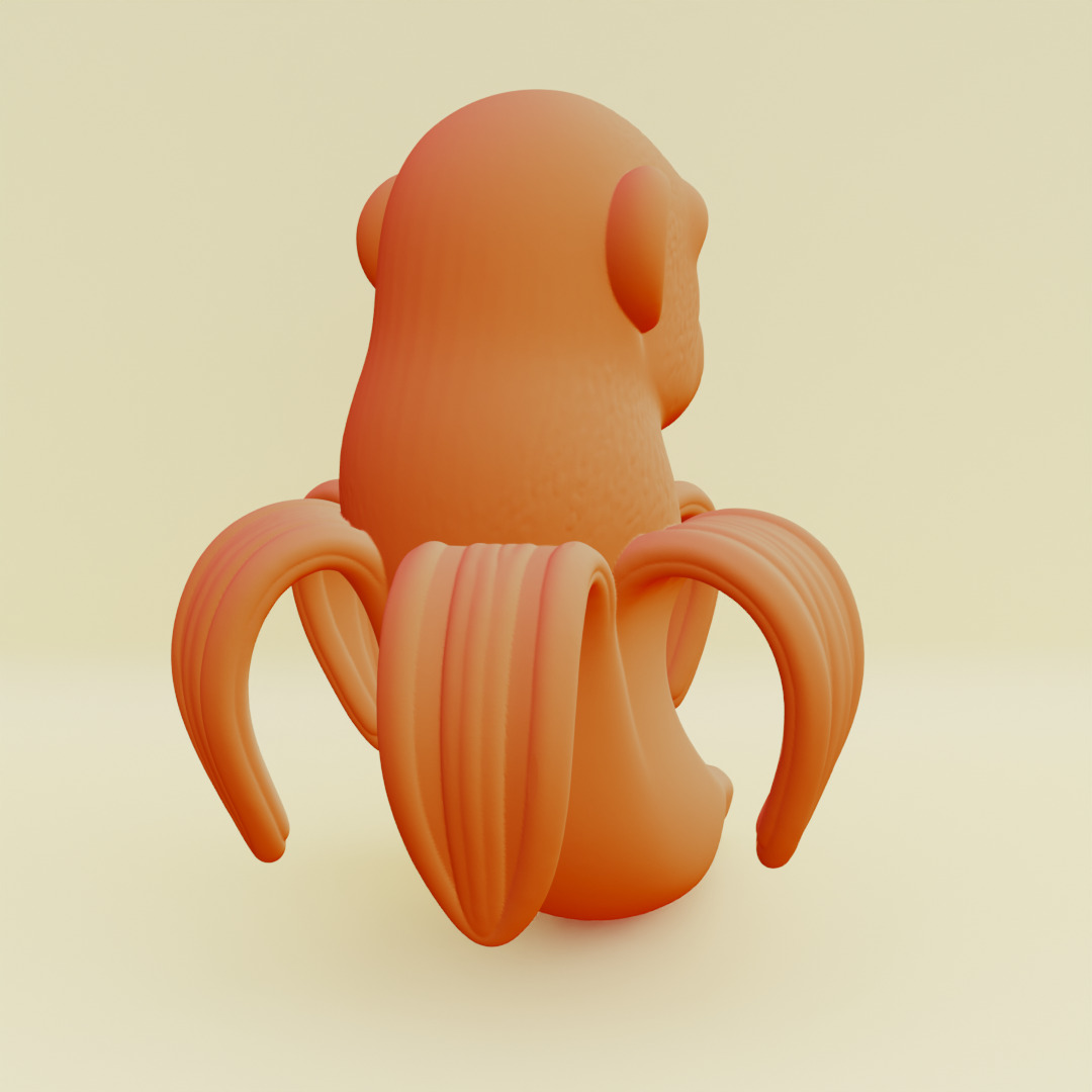 Chimpanzini Bananini Italian brainrot Printable 3D print model_12