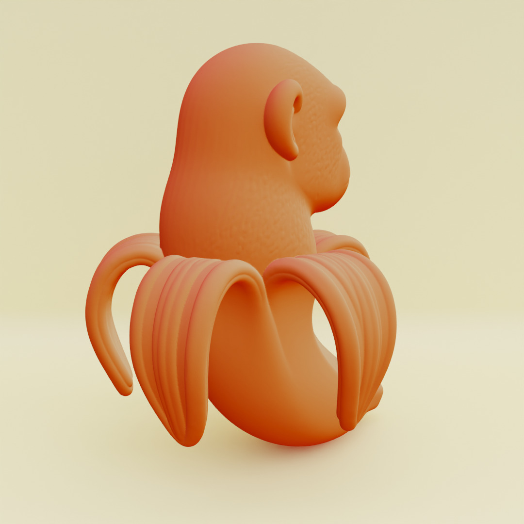 Chimpanzini Bananini Italian brainrot Printable 3D print model_13