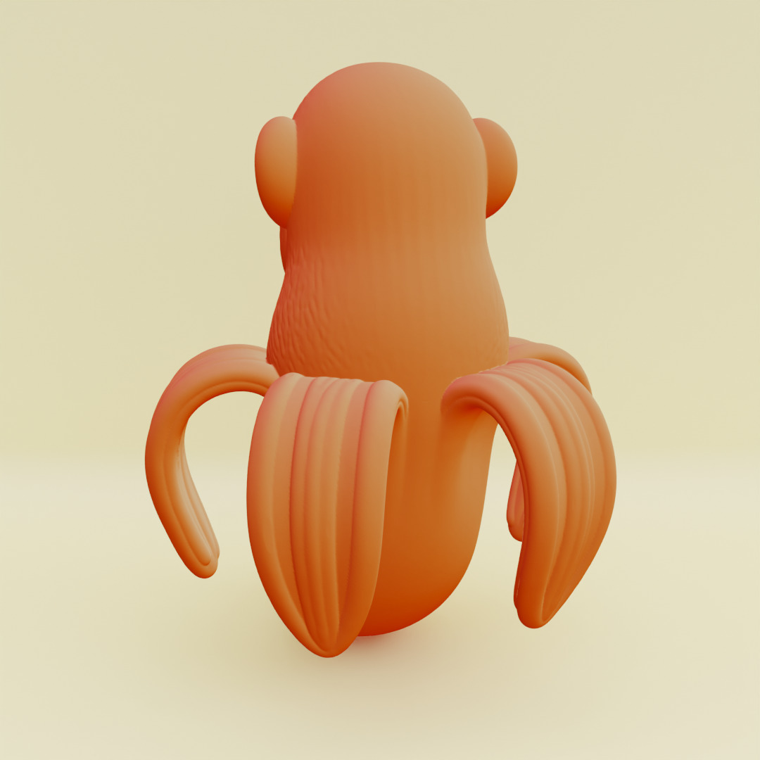 Chimpanzini Bananini Italian brainrot Printable 3D print model_10