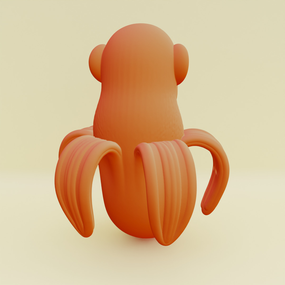 Chimpanzini Bananini Italian brainrot Printable 3D print model_11