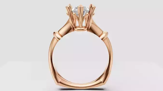 Euro shank diamond ring 