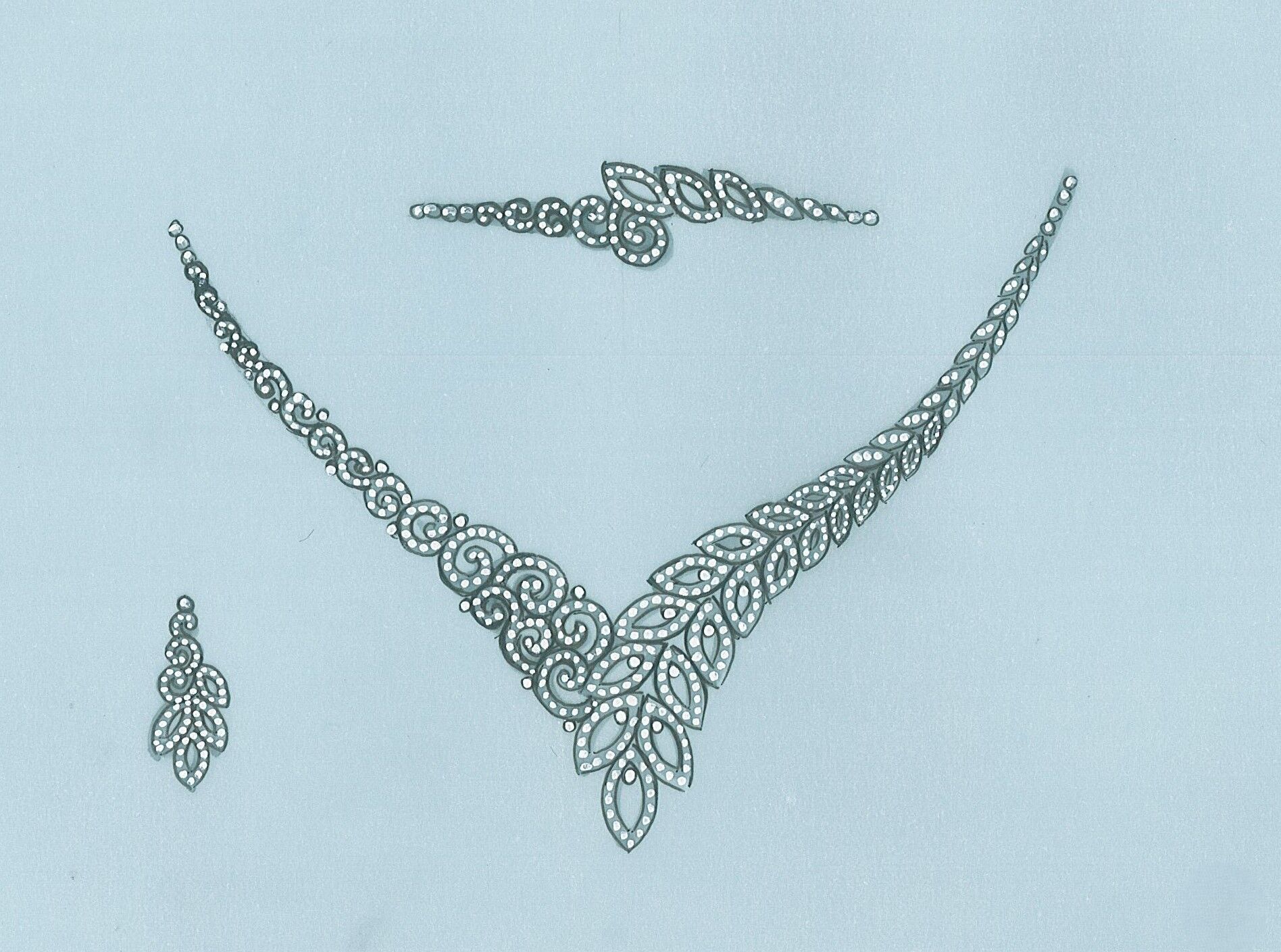 Women s jewelry set 3D print model_24