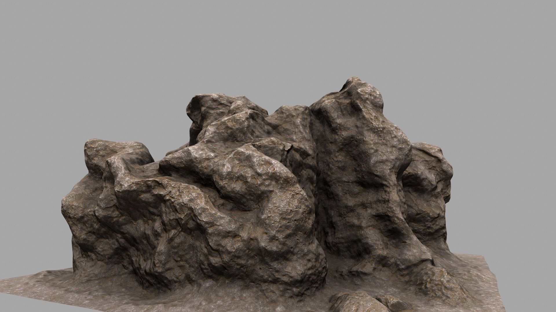 Rock Mount 3D model_1