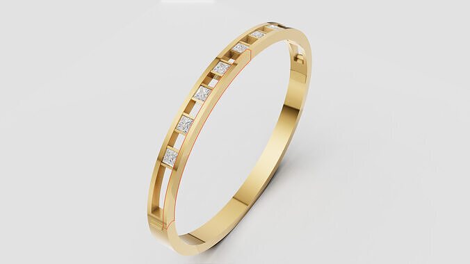 CUFF Bracelet 55x45 3D print model