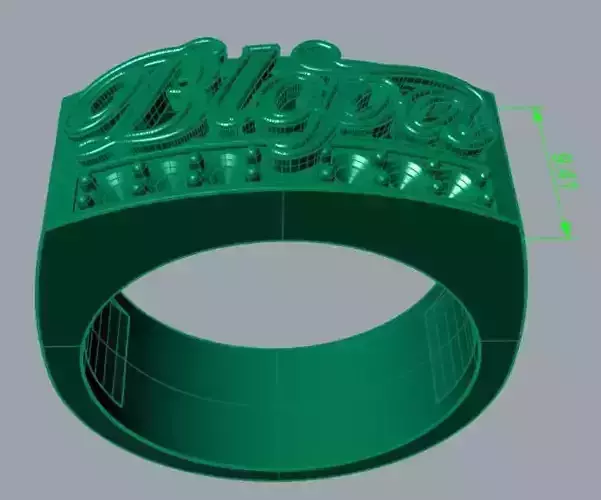 Blopa Name Ring