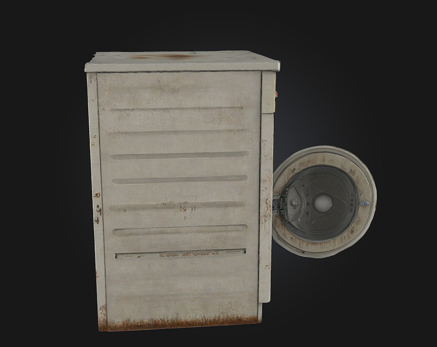 Old Washer Timeless Charm of a Bygone Era 3D model_3