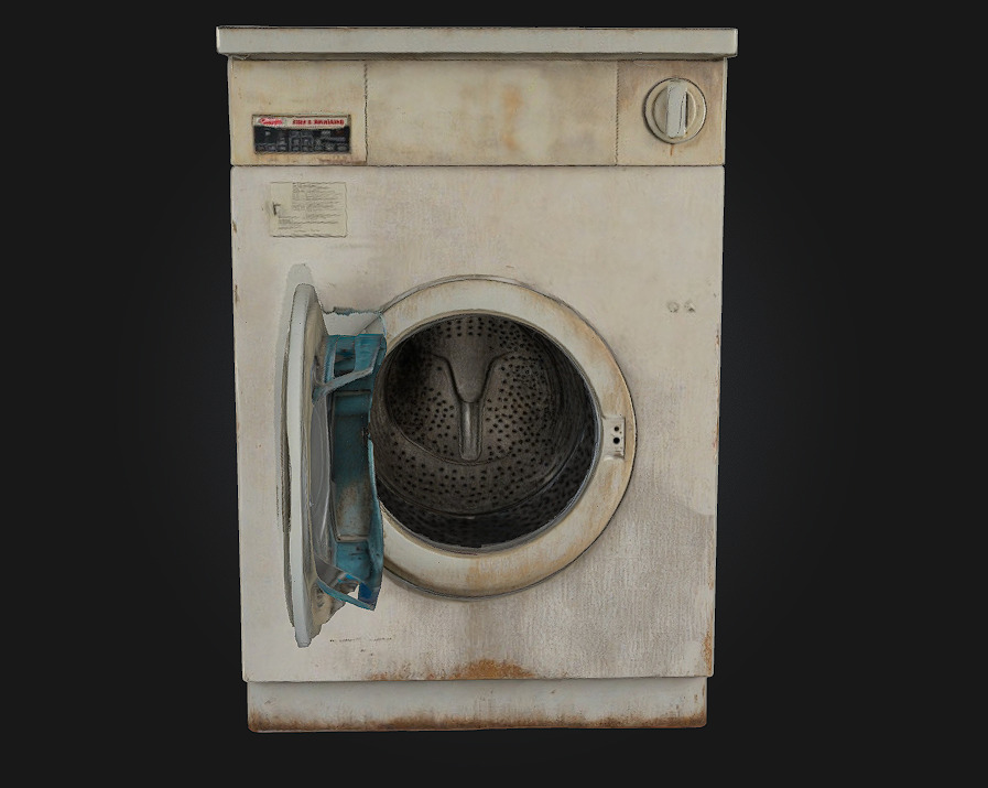 Old Washer Timeless Charm of a Bygone Era 3D model_6