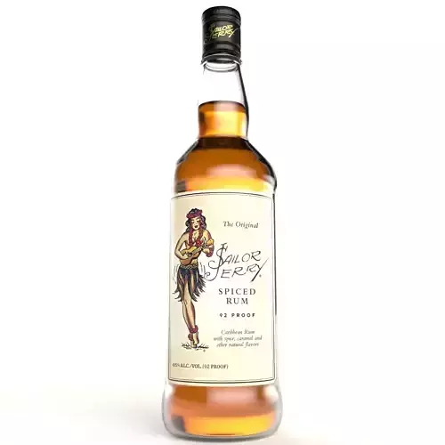 Sailor Jerry Rum Alcohol Bottle