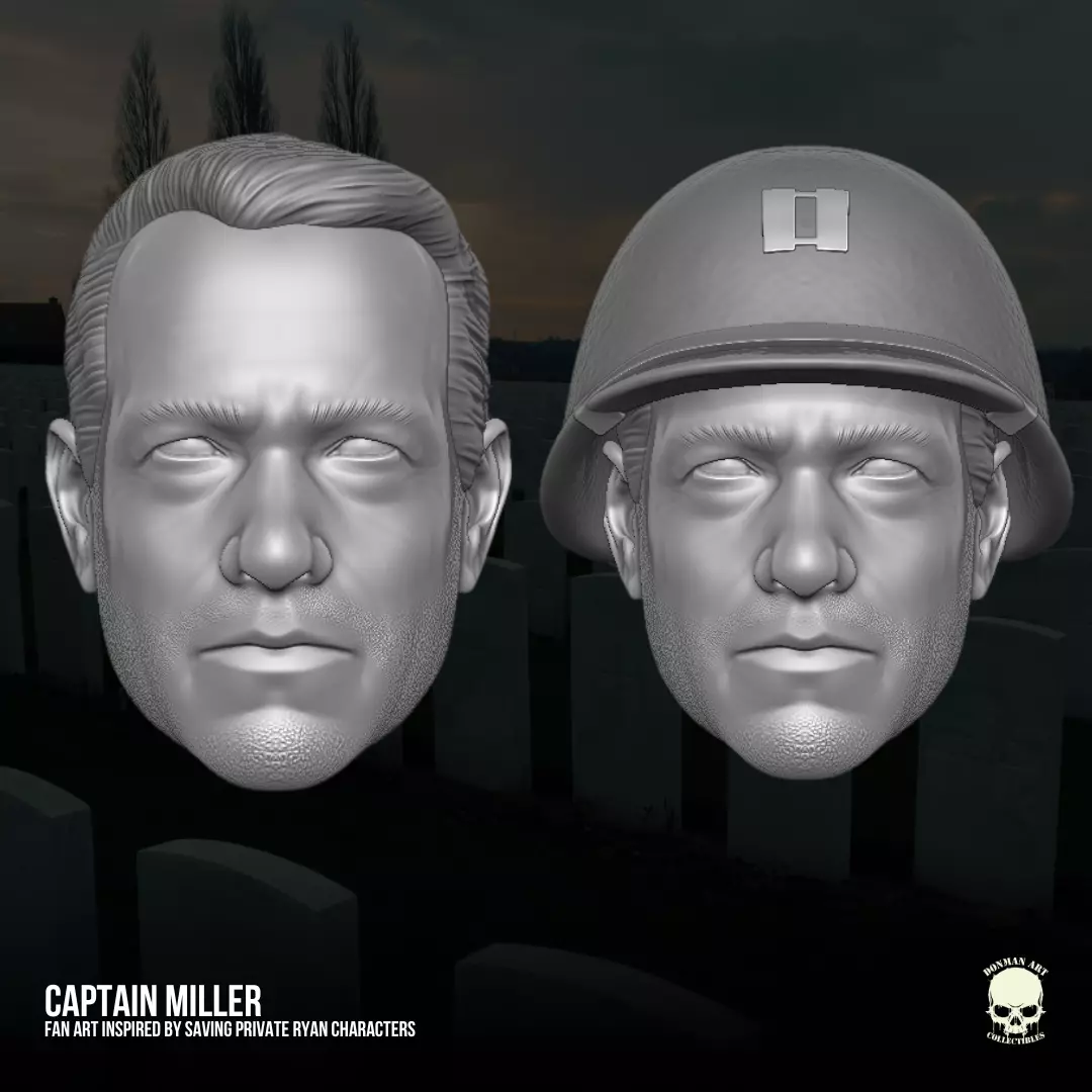 Captain Miller Fan Art 3D Printable files 3D print model