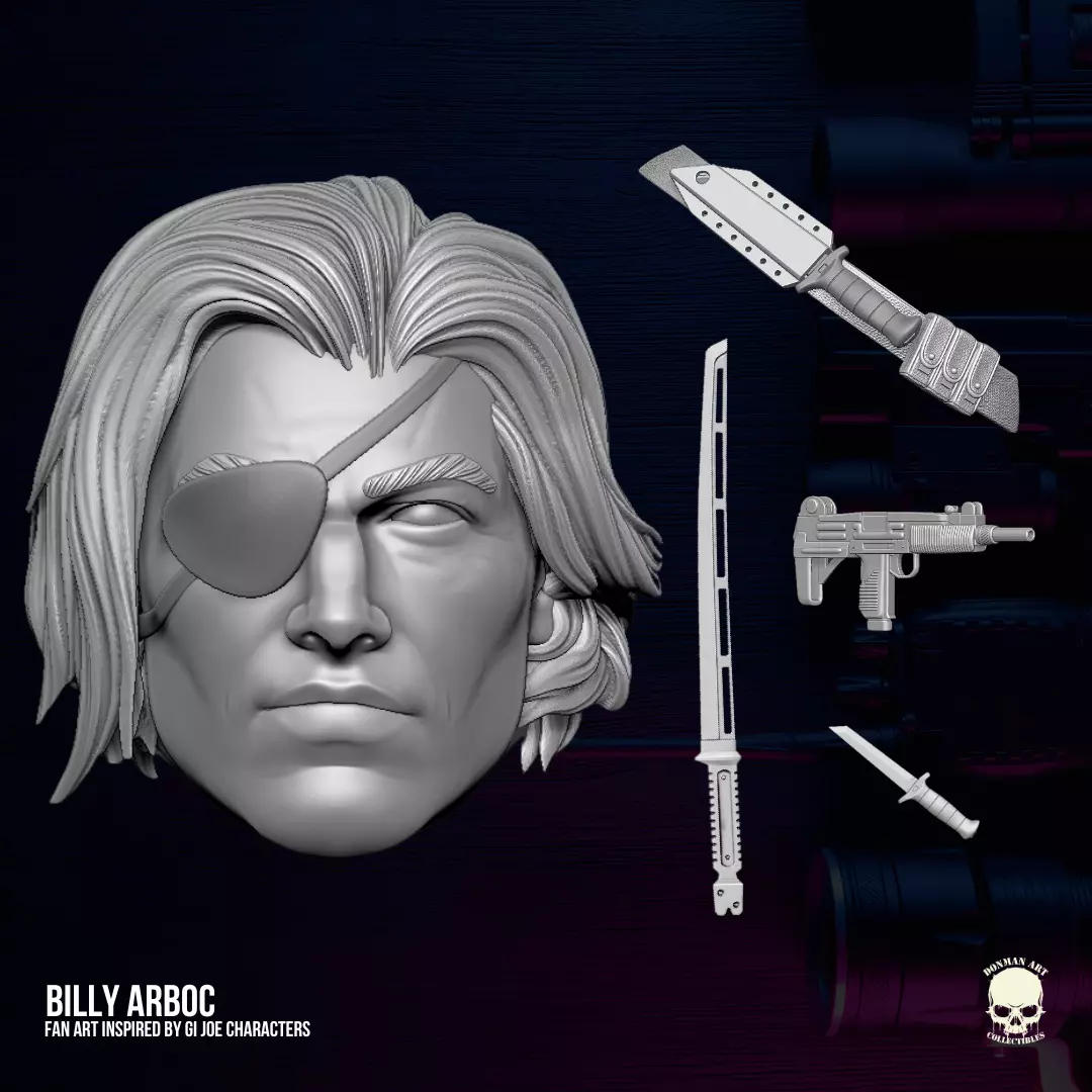 Billy Arboc GI Joe Fan Art 3D printables for action figures 3D print model