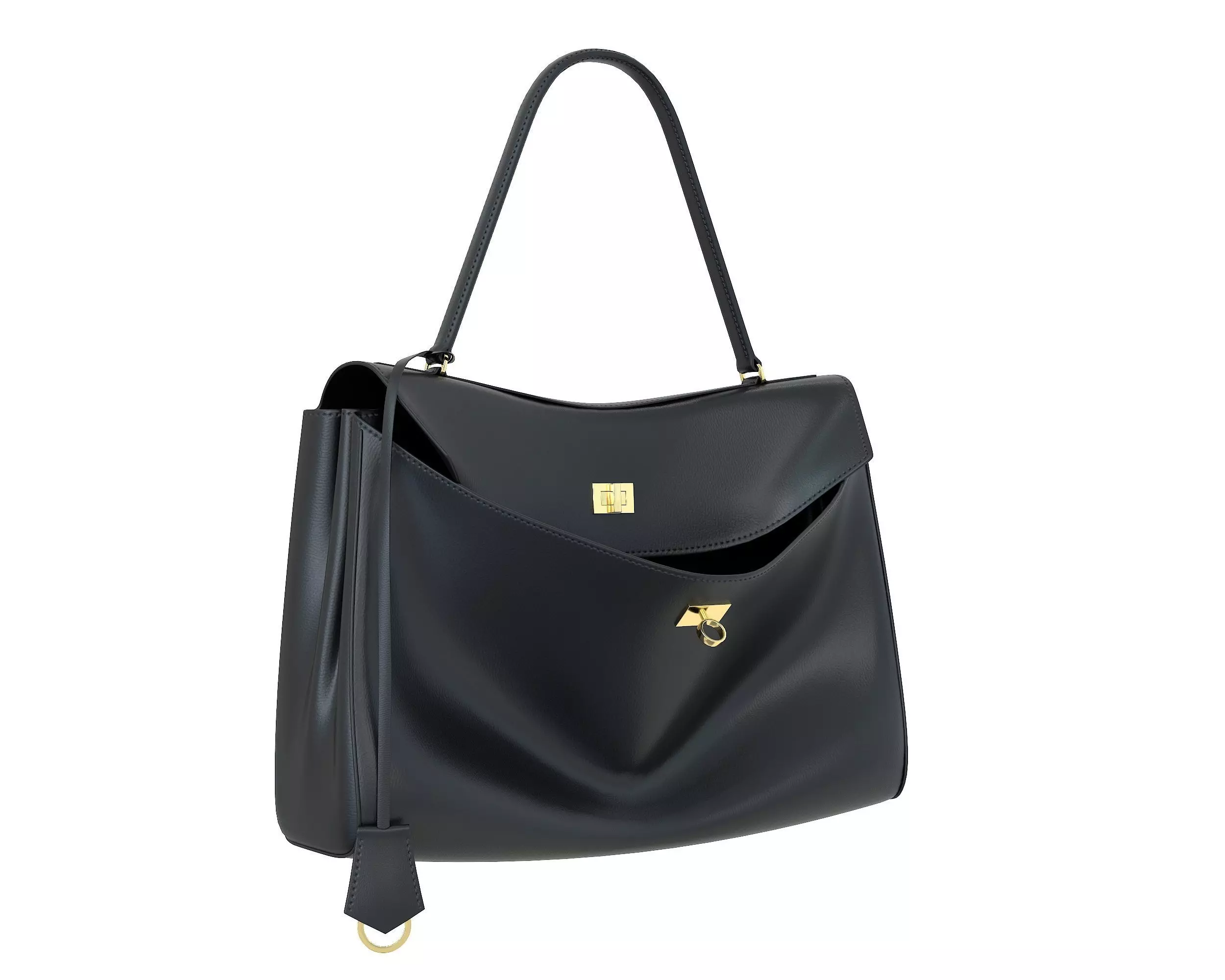 Balenciaga Rodeo Bag Black Low-poly 3D model