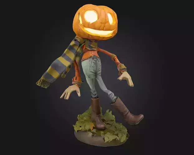 Pumpkin Wanderer  A Whimsical Journey Through the Harvest