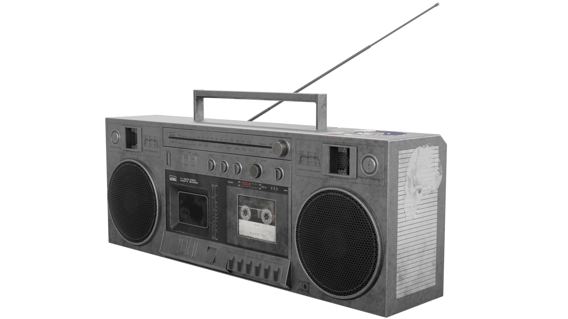 Boom Box 3D model_2