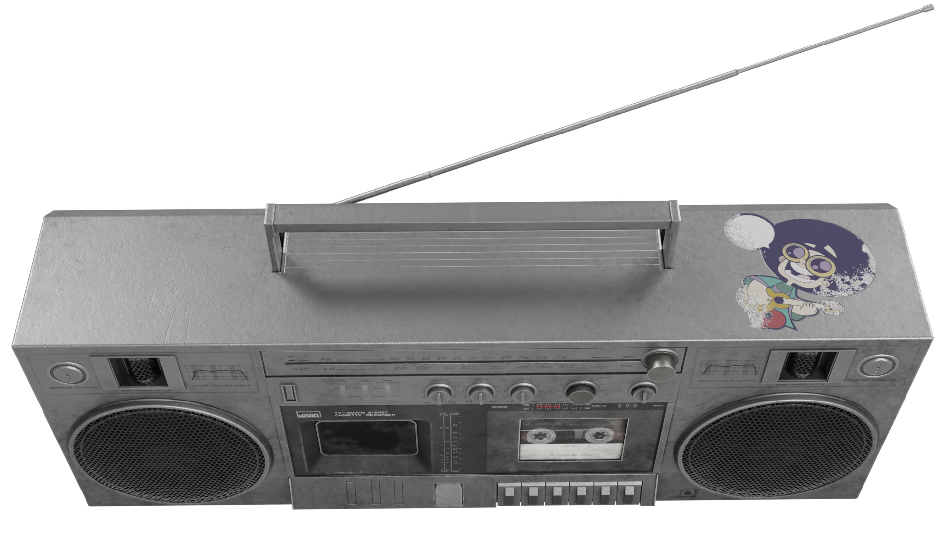 Boom Box 3D model_8