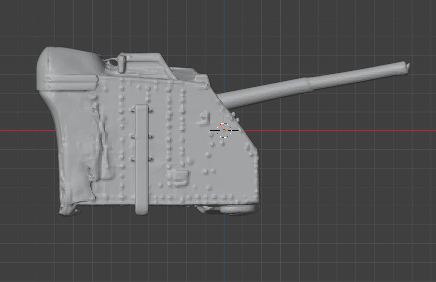 HMS Cavalier 4 and half inch g u n 3D print model_2