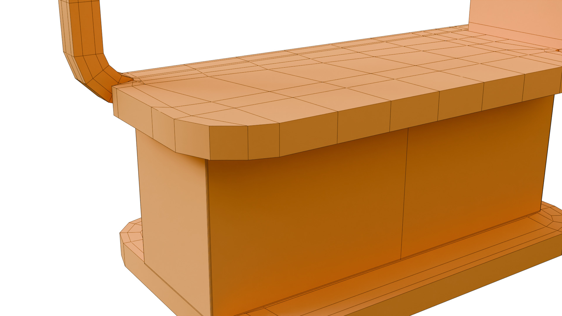 Sci-Fi Holographic Comm Pod Low-poly 3D model_31