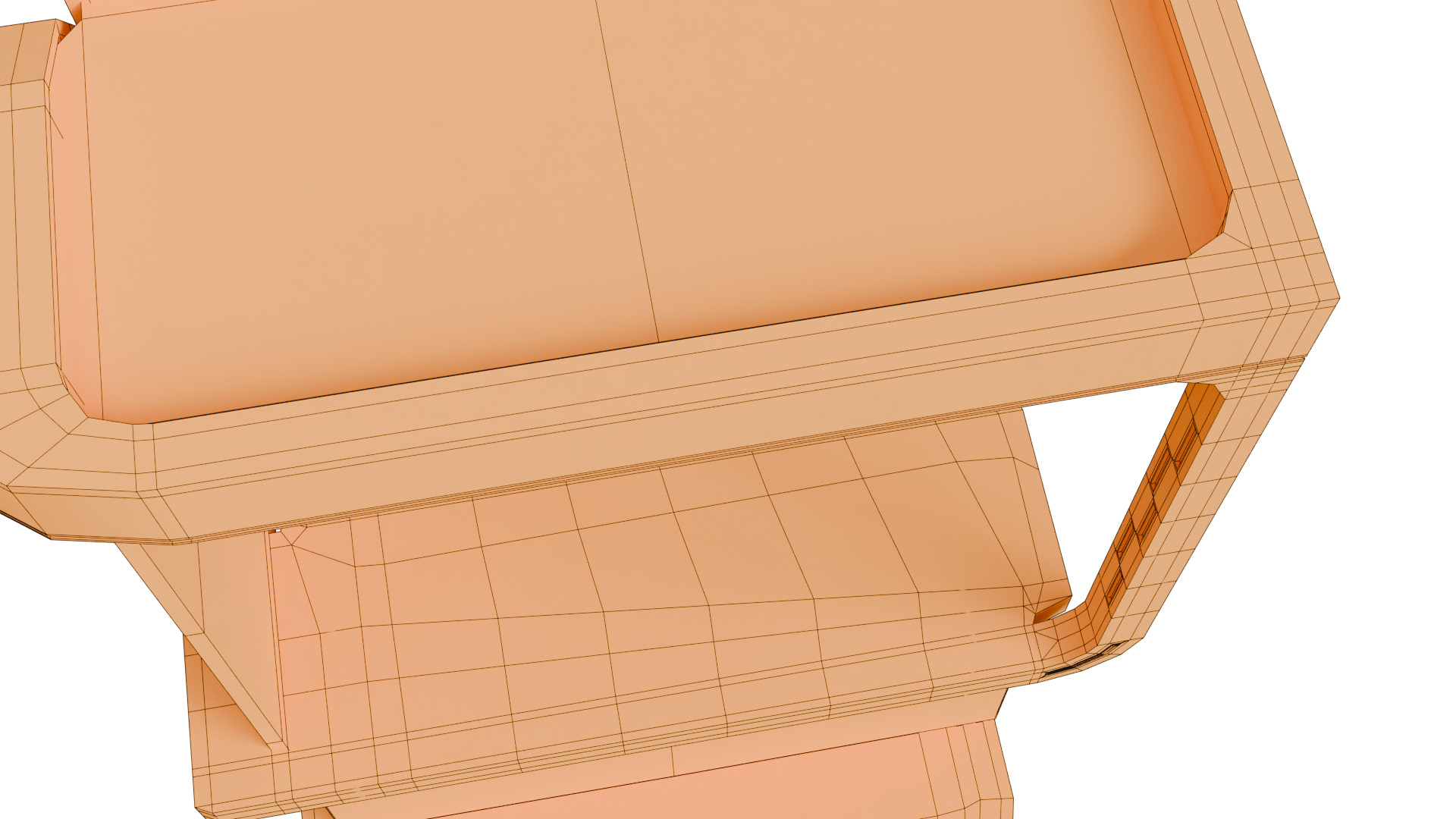 Sci-Fi Holographic Comm Pod Low-poly 3D model_32