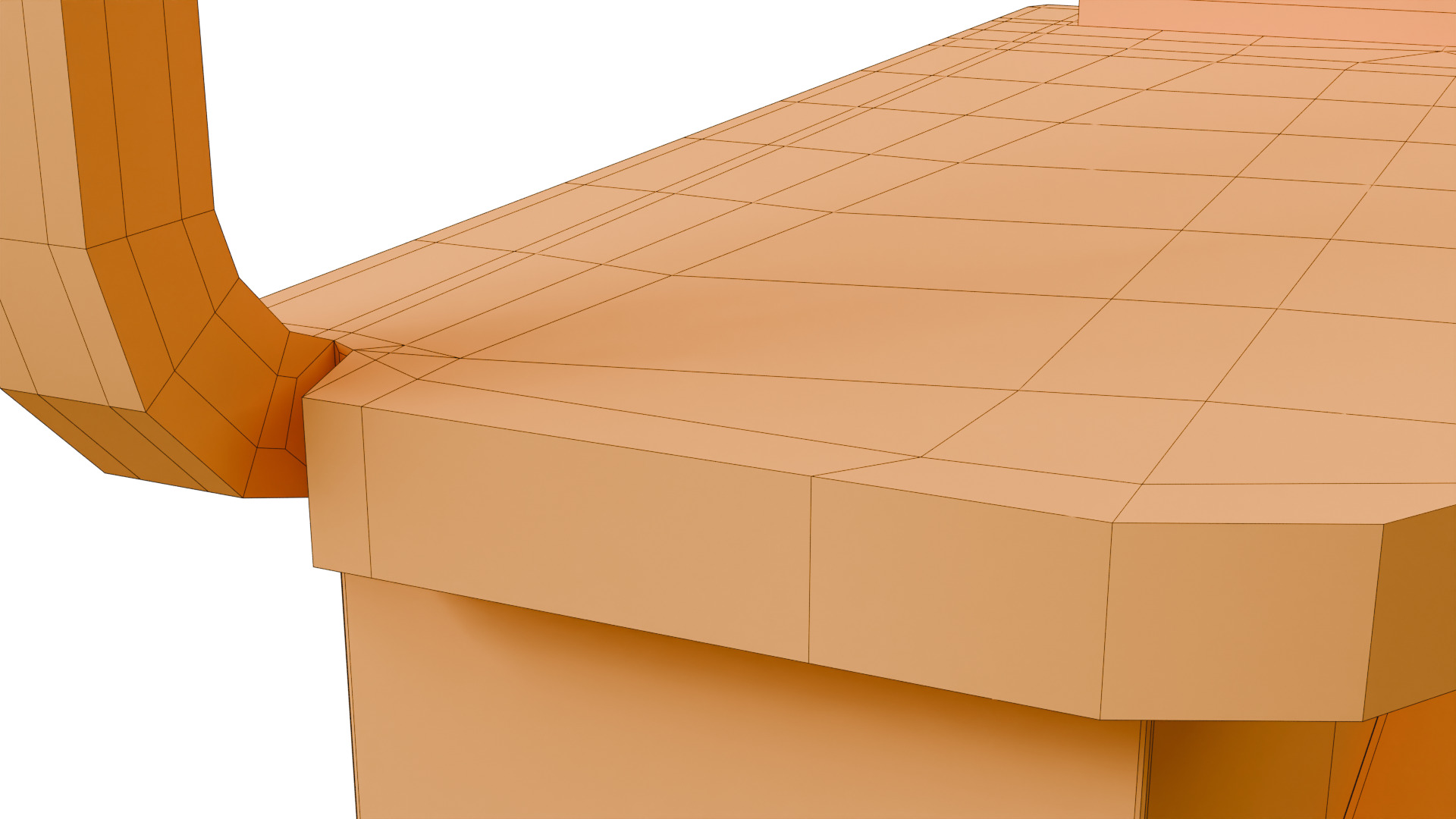 Sci-Fi Holographic Comm Pod Low-poly 3D model_30