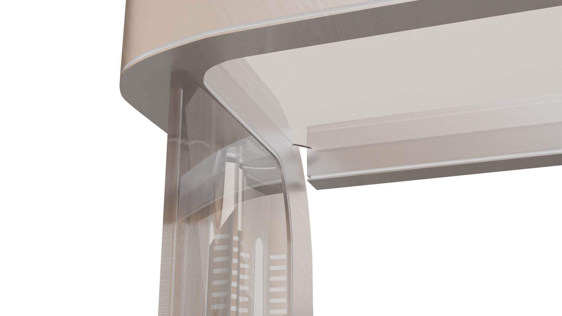 Sci-Fi Holographic Comm Pod Low-poly 3D model_20