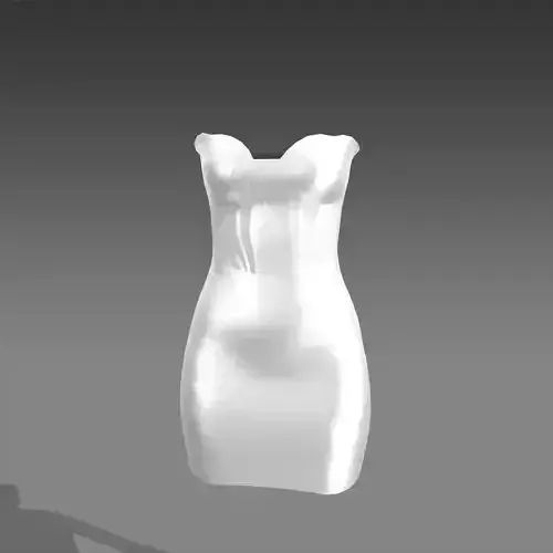 White silk satin corset mini dress look