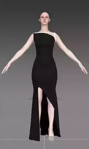 dress asymetric chic skirt look