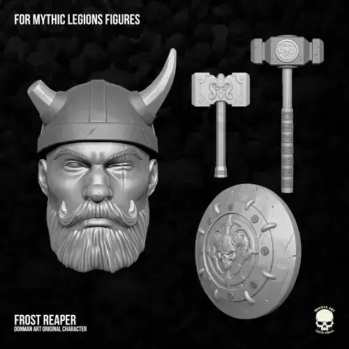 Frost Reaper Mythic Legions 3D printable For Action Figures