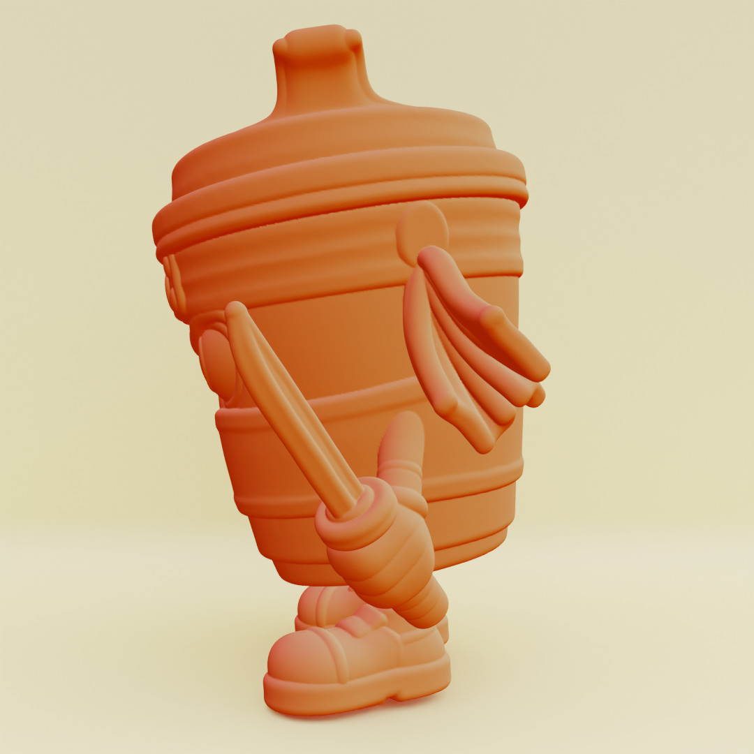 Capuccino Assassino Italian brainrot Printable 3D print model_6