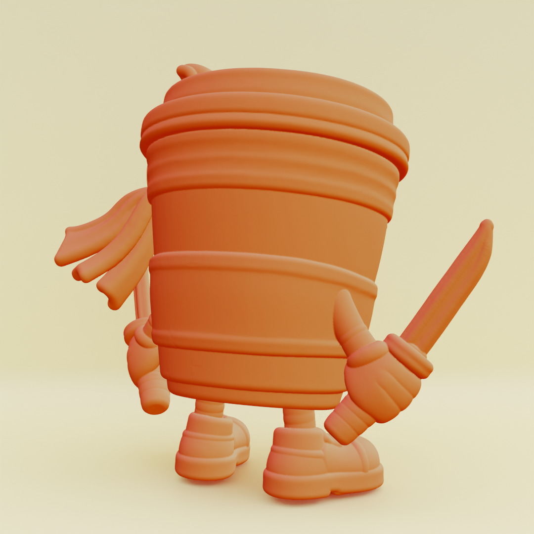 Capuccino Assassino Italian brainrot Printable 3D print model_12