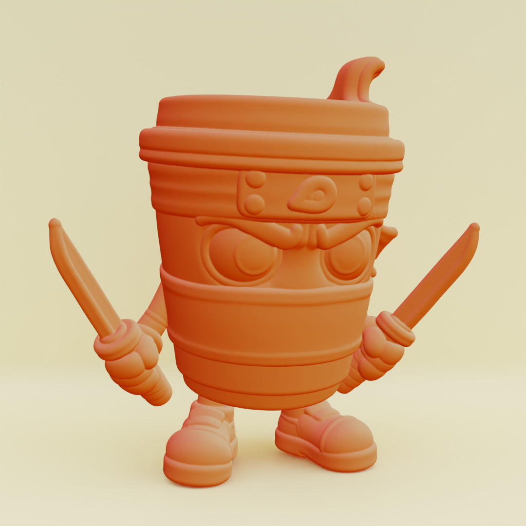 Capuccino Assassino Italian brainrot Printable 3D print model_18