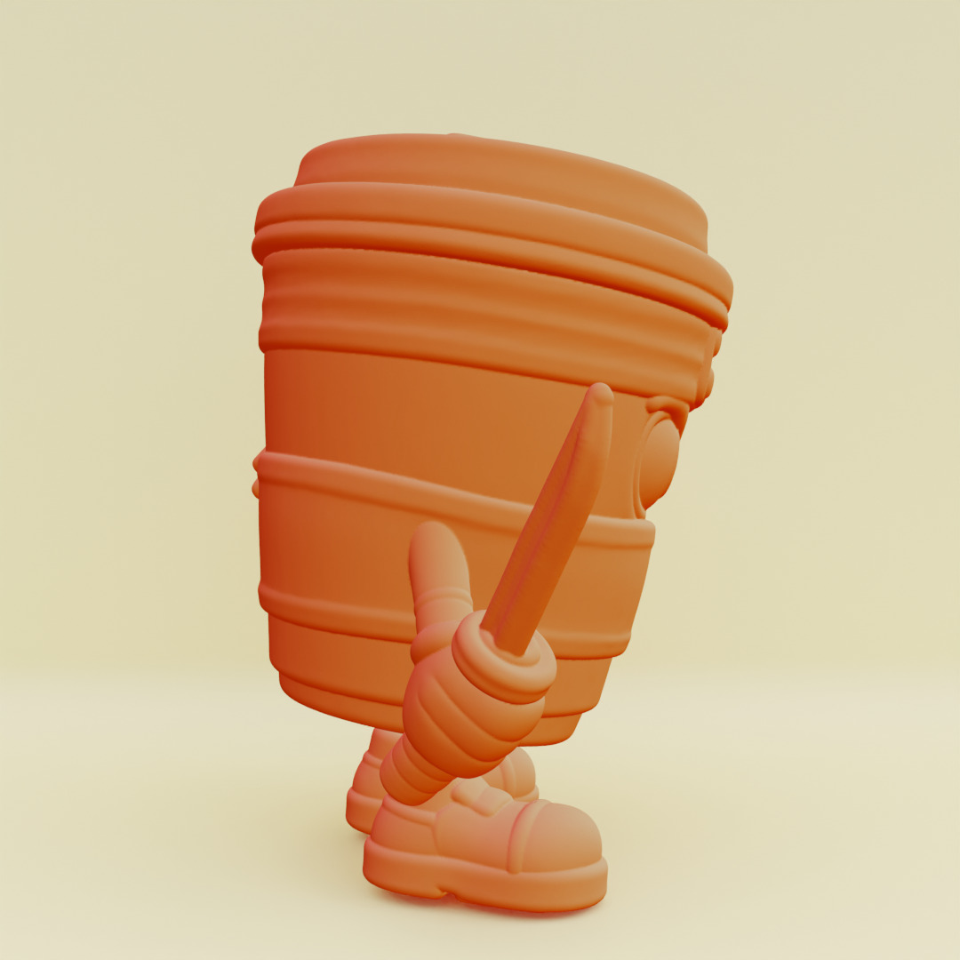 Capuccino Assassino Italian brainrot Printable 3D print model_14