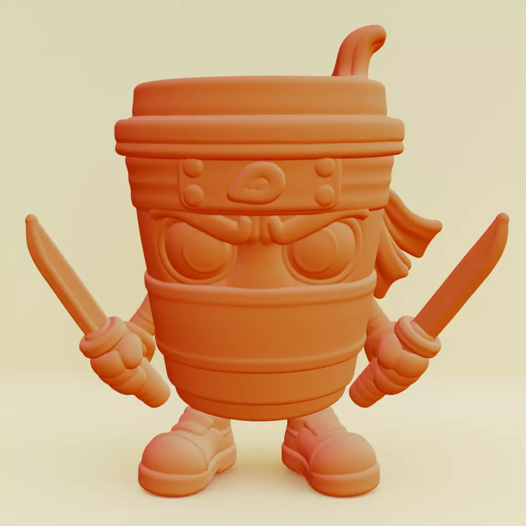 Capuccino Assassino Italian brainrot Printable 3D print model_0