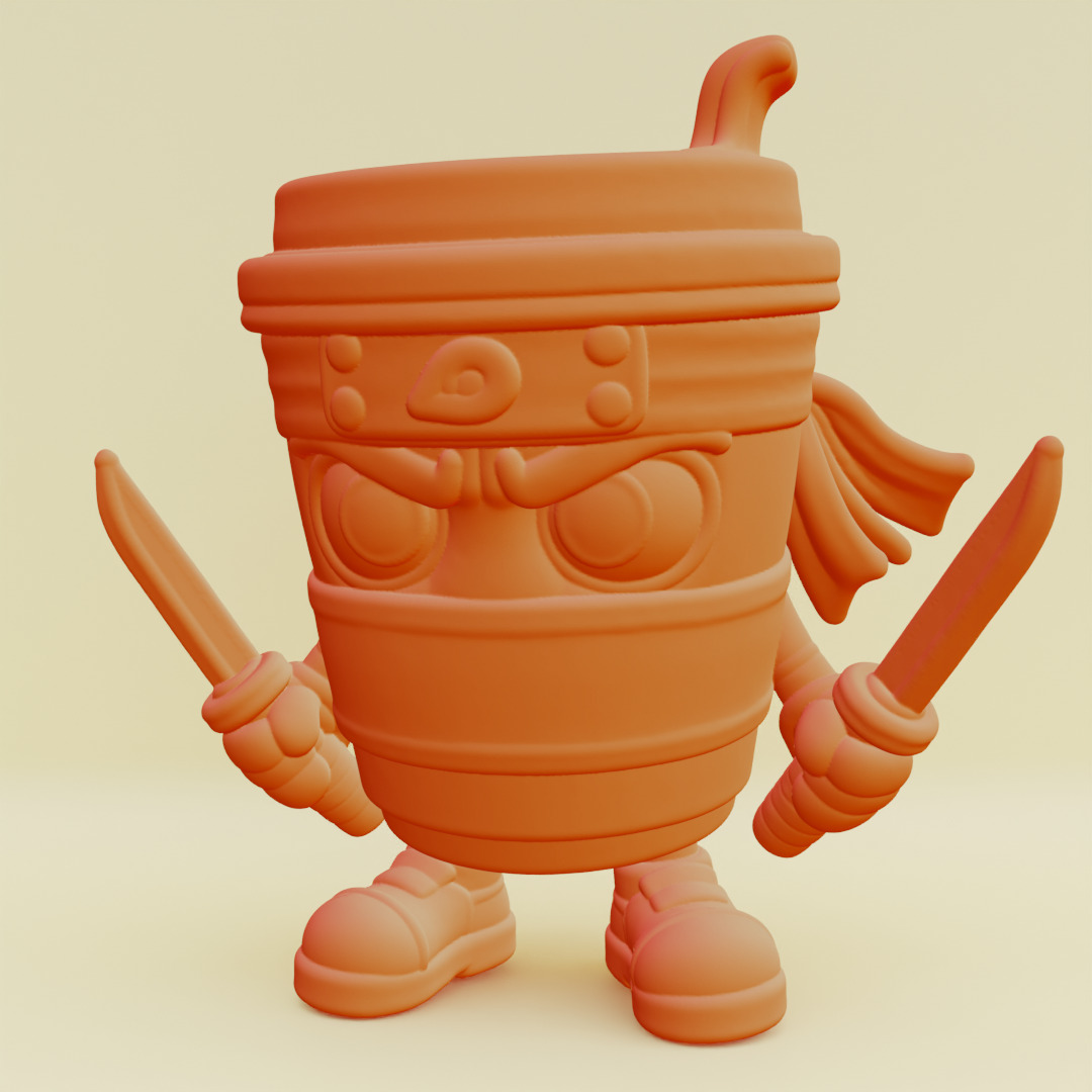 Capuccino Assassino Italian brainrot Printable 3D print model_1