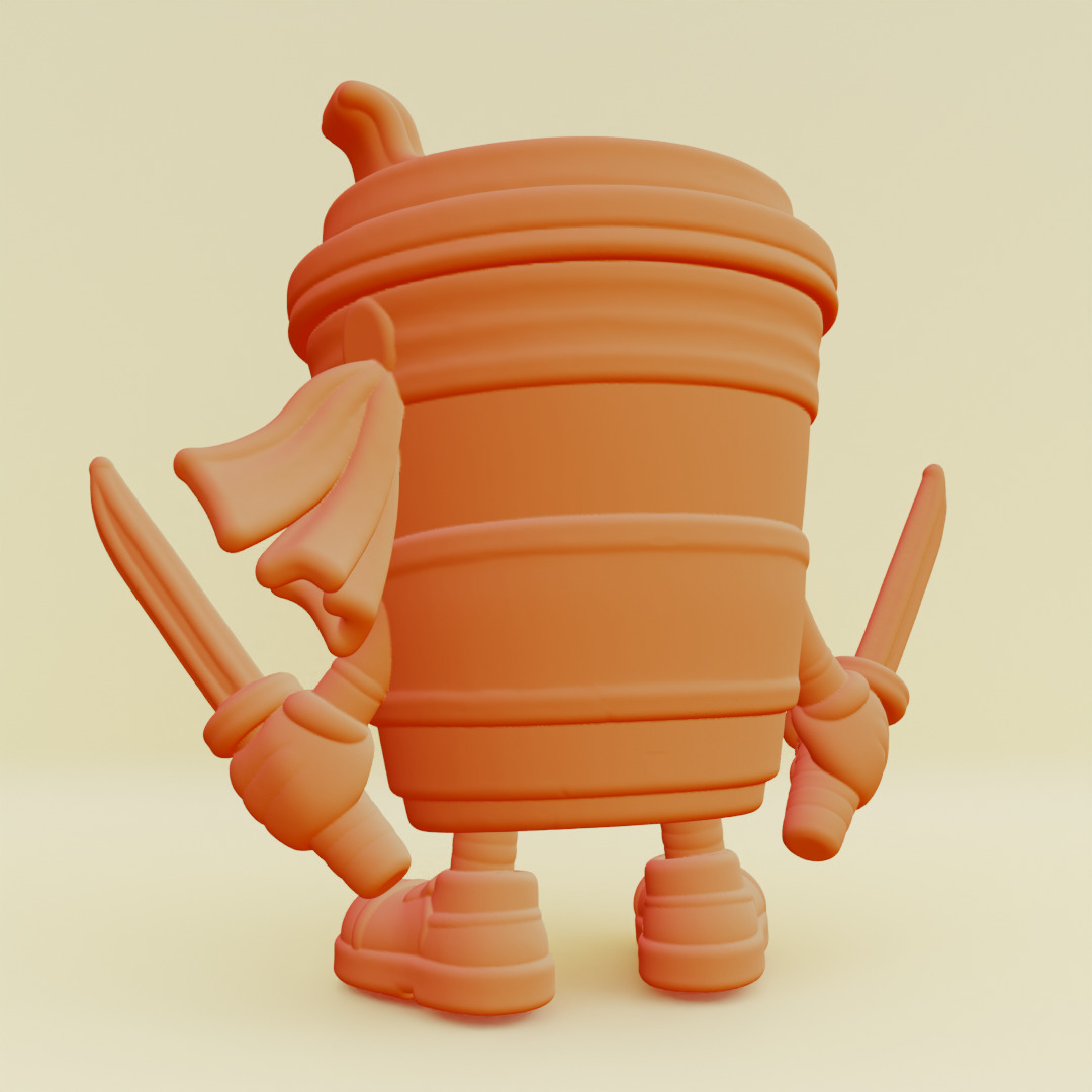 Capuccino Assassino Italian brainrot Printable 3D print model_10