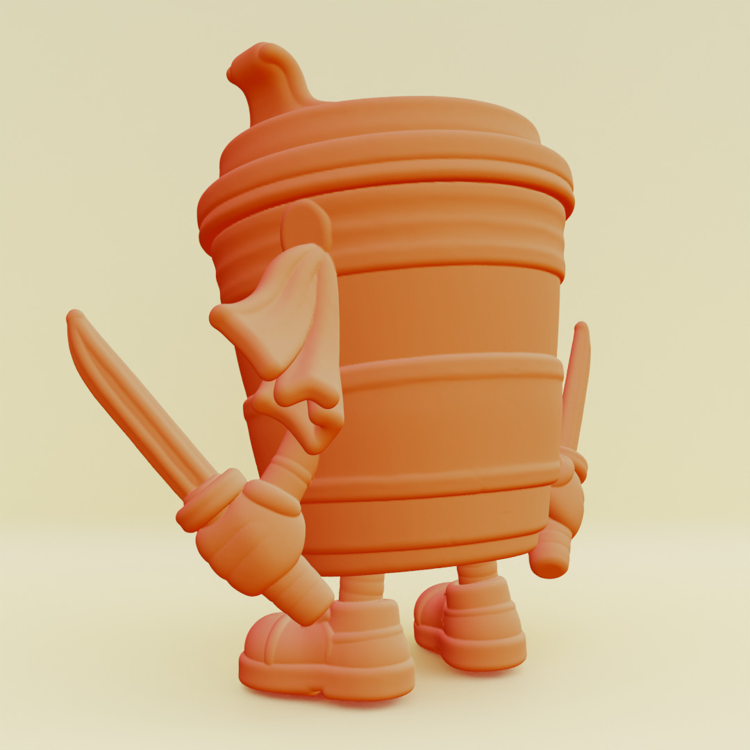 Capuccino Assassino Italian brainrot Printable 3D print model_9