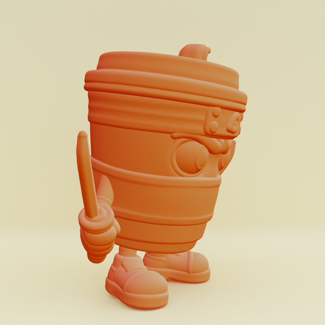 Capuccino Assassino Italian brainrot Printable 3D print model_16