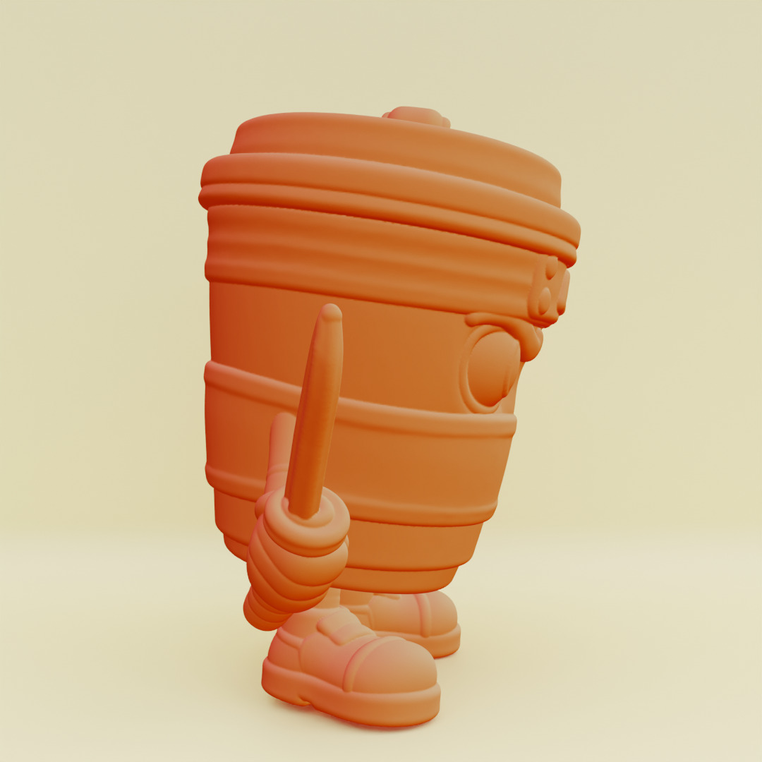 Capuccino Assassino Italian brainrot Printable 3D print model_15