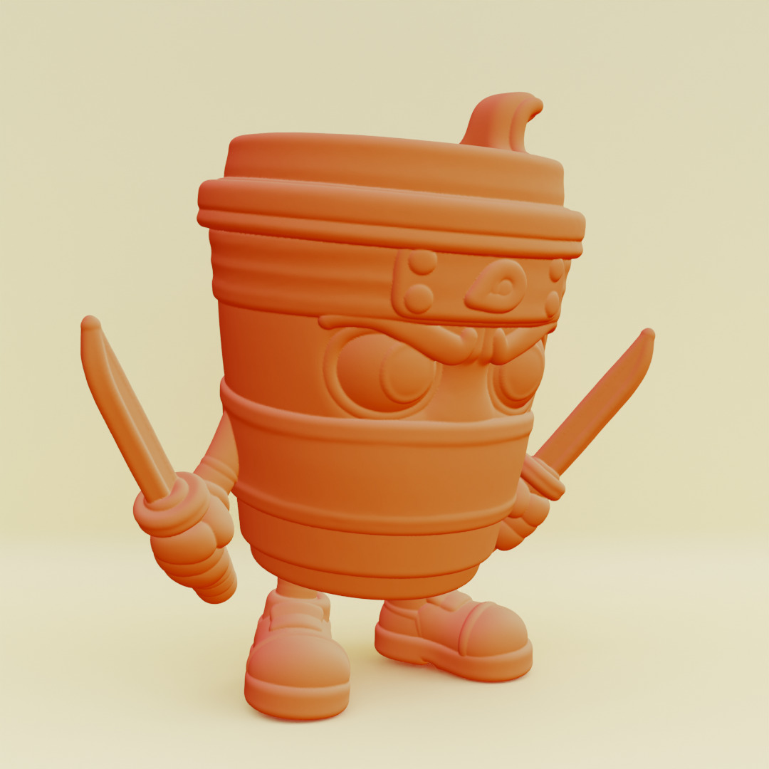 Capuccino Assassino Italian brainrot Printable 3D print model_17