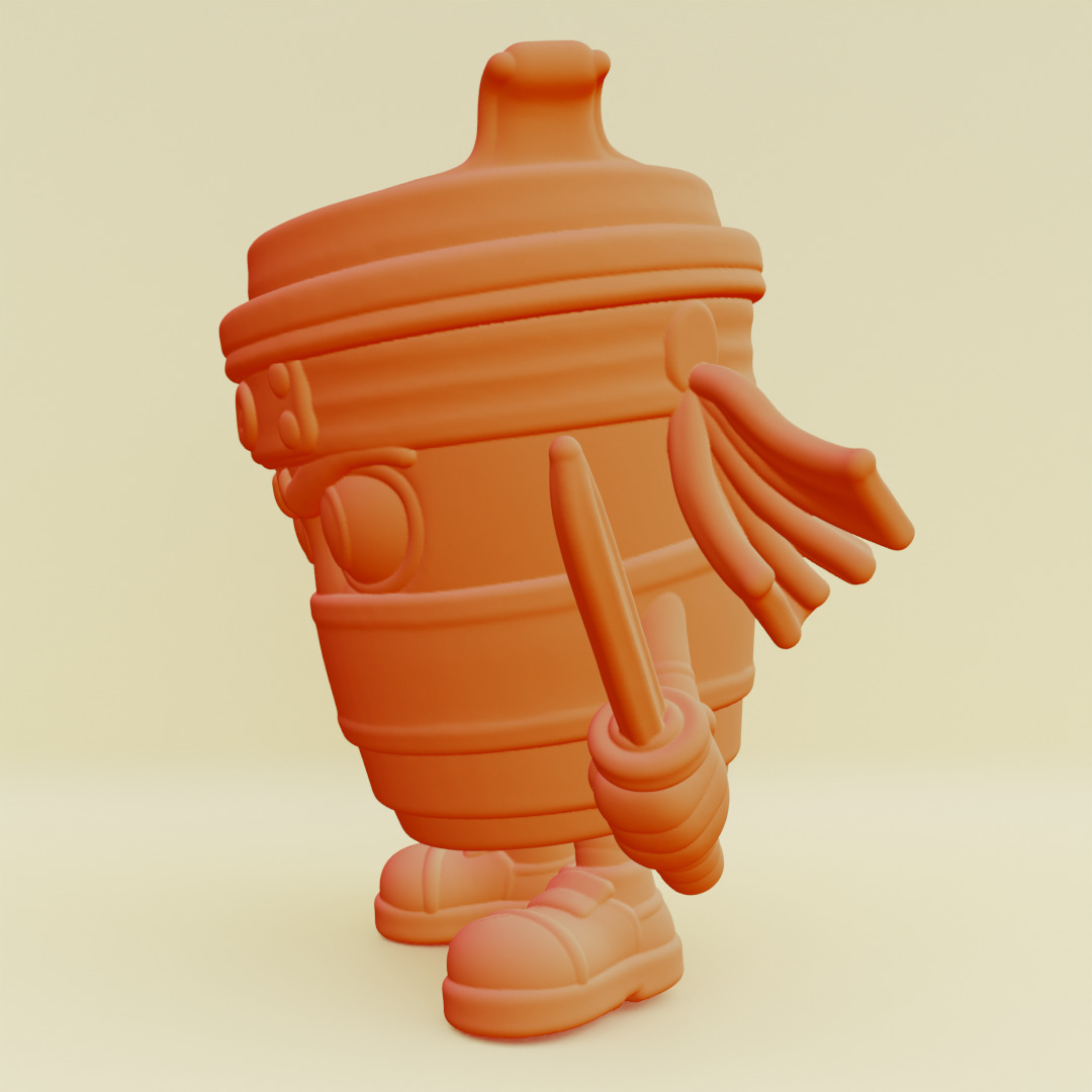 Capuccino Assassino Italian brainrot Printable 3D print model_5