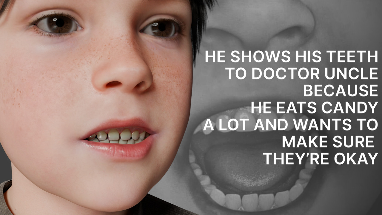 Cute Realistic Kid 3D Model - Tim Low-poly 3D model_3