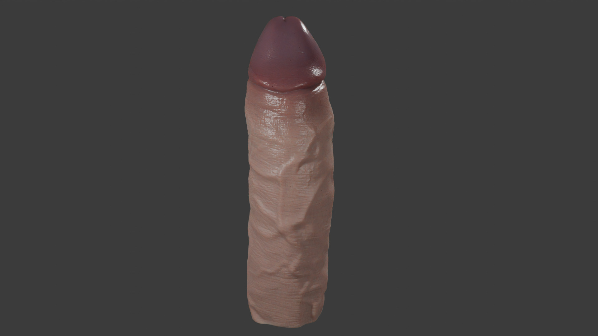Penis Rigged Lowpoly and Highpoly Low-poly 3D model_3