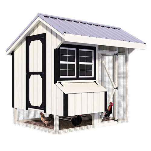 Hen hause for 10-12 chickens 3D model