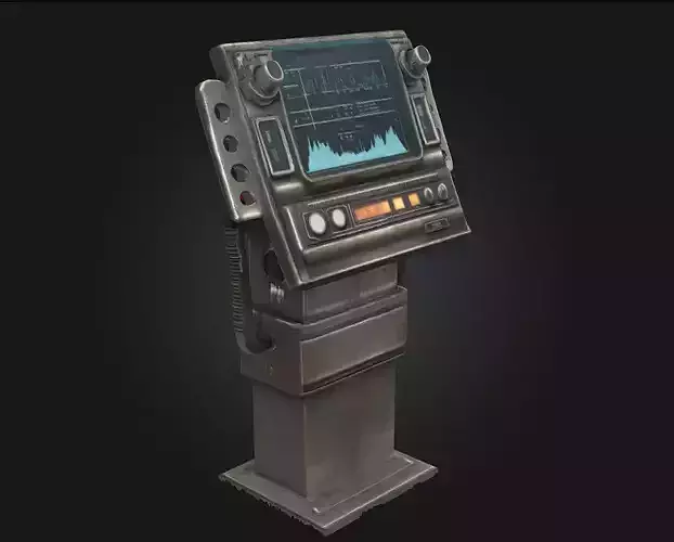 Retro Monitor Station Old-School Tech with Vintage Vibes