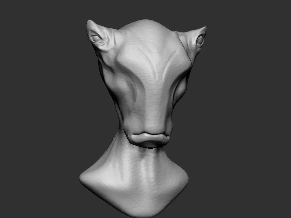 Allien 3D print model_0