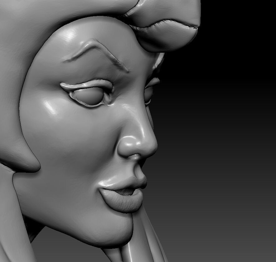 New Sorceress Filmation Motuc - Head for action figure 3D print model_1