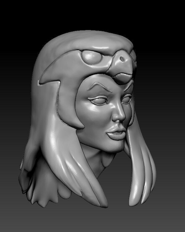 New Sorceress Filmation Motuc - Head for action figure 3D print model_4
