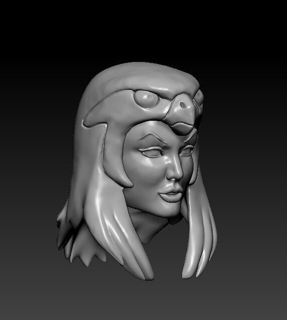 New Sorceress Filmation Motuc - Head for action figure 3D print model_2