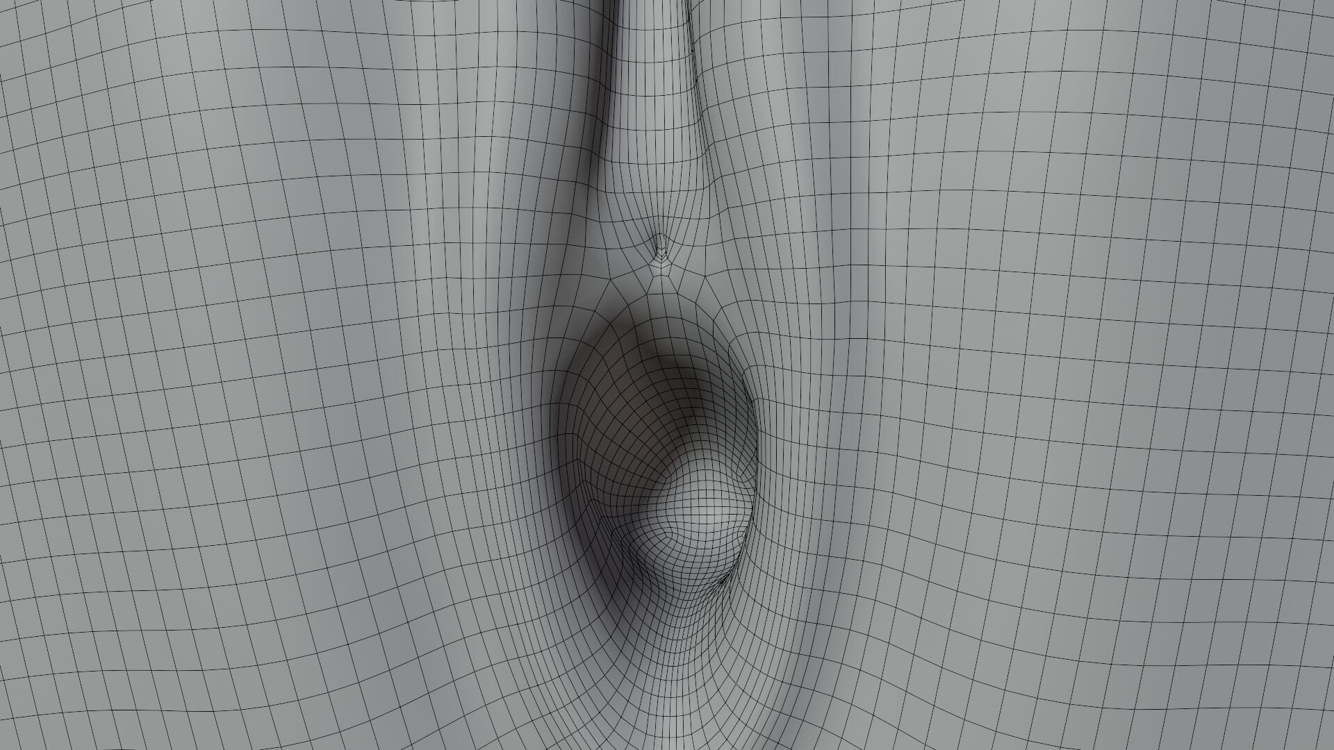 Female Anatomy Low-poly 3D model_9